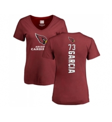 Football Women's Arizona Cardinals #85 Charles Clay Ash Backer V-Neck T-Shirt
