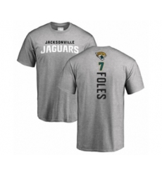 Football Jacksonville Jaguars #7 Nick Foles Ash Backer T-Shirt