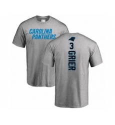Football Carolina Panthers #3 Will Grier Ash Backer T-Shirt