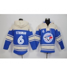 Men's Toronto Blue Jays #6 Marcus Stroman Blue Alternate MLB Hoodie