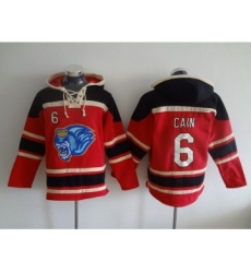 Men's Kansas City Royals #6 Lorenzo Cain Red MLB Baseball Hoodie