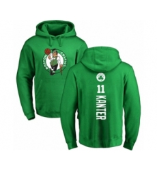 Basketball Boston Celtics #11 Enes Kanter Kelly Green Backer Pullover Hoodie