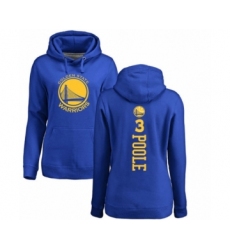 Basketball Women's Golden State Warriors #3 Jordan Poole Royal Blue Backer Pullover Hoodie