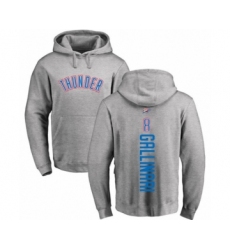 Basketball Oklahoma City Thunder #8 Danilo Gallinari Ash Backer Pullover Hoodie