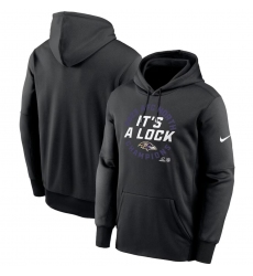 Men's Baltimore Ravens Black 2023 AFC North Division Champions Locker Room Trophy Collection Pullover Hoodie