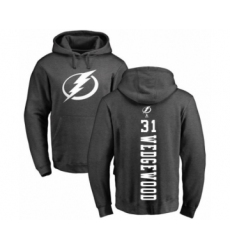Hockey Tampa Bay Lightning #31 Scott Wedgewood Charcoal One Color Backer Pullover Hoodie
