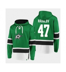 Men's Dallas Stars #47 Alexander Radulov Green Ageless Must-Have Lace-Up Pullover Hoodie