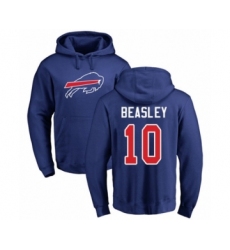 Football Buffalo Bills #10 Cole Beasley Royal Blue Name & Number Logo Pullover Hoodie