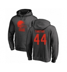Football Cleveland Browns #44 Sione Takitaki Ash One Color Pullover Hoodie