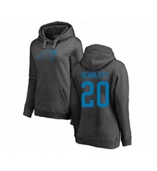 Football Women's Carolina Panthers #20 Jordan Scarlett Ash One Color Pullover Hoodie