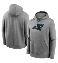 Men's Carolina Panthers Heather Gray Primary Logo Long Sleeve Hoodie