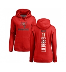 Football Women's Tampa Bay Buccaneers #11 Blaine Gabbert Red Backer Pullover Hoodie