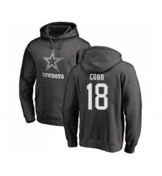 Football Dallas Cowboys #18 Randall Cobb Ash One Color Pullover Hoodie
