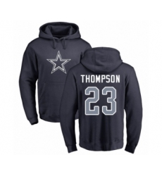 Football Dallas Cowboys #23 Darian Thompson Navy Blue Name & Number Logo Pullover Hoodie