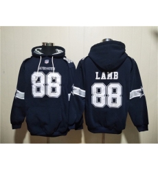Men's Dallas Cowboys #88 CeeDee Lamb Navy Ageless Must-Have Lace-Up Pullover Hoodie