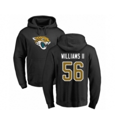 Football Jacksonville Jaguars #56 Quincy Williams II Black Name & Number Logo Pullover Hoodie
