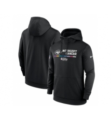 Men's New York Jets 2022 Black Crucial Catch Therma Performance Pullover Hoodie