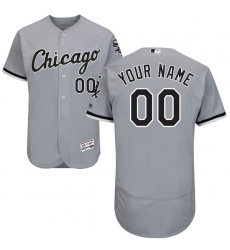 Men's Chicago White Sox Majestic Road Gray Flex Base Authentic Collection Custom Jersey