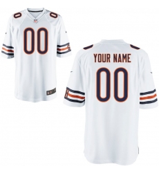 Nike Men's Chicago Bears Customized Game White Jersey