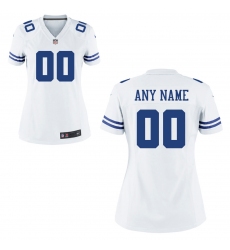 Women's Dallas Cowboys Nike White Custom Game Jersey