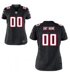 Women's Atlanta Falcons Nike Black Custom Game Jersey