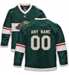 Youth Minnesota Wild Fanatics Branded Green Home Replica Custom Jersey