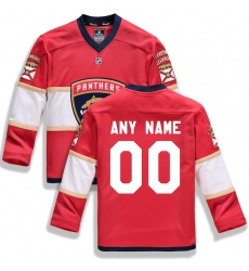 Youth Florida Panthers Fanatics Branded Red Home Replica Custom Jersey