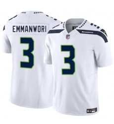 Men's Seattle Seahawks #3 Nick Emmanwori White 2025 F.U.S.E. Vapor Untouchable Limited Football Stitched Jersey