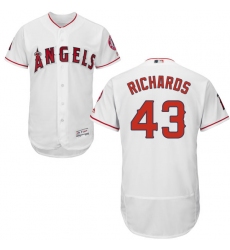 Men's Majestic Los Angeles Angels of Anaheim #43 Garrett Richards White Home Flex Base Authentic Collection MLB Jersey