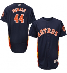 Men's Majestic Houston Astros #44 Roy Oswalt Navy Blue Alternate Flex Base Authentic Collection MLB Jersey