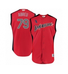 Men's Chicago White Sox #79 Jose Abreu Authentic Red American League 2019 Baseball All-Star Jersey
