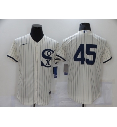 Men's Chicago White Sox #45 Michael Jordan Cream Elite 2021 Field of Dreams Jersey