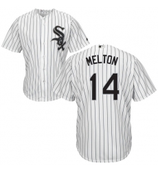 Men's Majestic Chicago White Sox #14 Bill Melton White Home Flex Base Authentic Collection MLB Jersey
