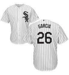 Men's Majestic Chicago White Sox #26 Avisail Garcia Replica White Home Cool Base MLB Jersey