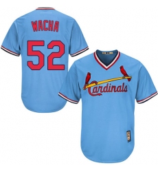 Men's Majestic St. Louis Cardinals #52 Michael Wacha Authentic Light Blue Cooperstown MLB Jersey