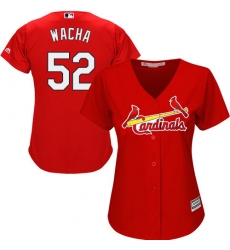 Women's Majestic St. Louis Cardinals #52 Michael Wacha Authentic Red Alternate Cool Base MLB Jersey