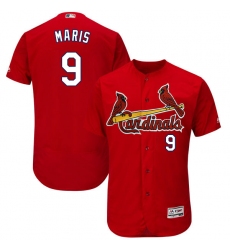 Men's Majestic St. Louis Cardinals #9 Roger Maris Red Alternate Flex Base Authentic Collection MLB Jersey