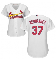 Women's Majestic St. Louis Cardinals #37 Keith Hernandez Replica White Home Cool Base MLB Jersey