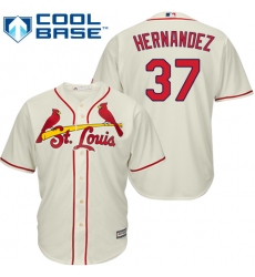 Youth Majestic St. Louis Cardinals #37 Keith Hernandez Replica Cream Alternate Cool Base MLB Jersey