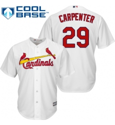 Men's Majestic St. Louis Cardinals #29 Chris Carpenter Replica White Home Cool Base MLB Jersey