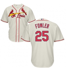 Youth Majestic St. Louis Cardinals #25 Dexter Fowler Authentic Cream Alternate Cool Base MLB Jersey