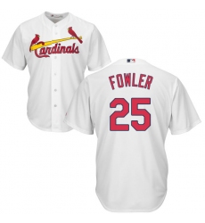 Youth Majestic St. Louis Cardinals #25 Dexter Fowler Authentic White Home Cool Base MLB Jersey