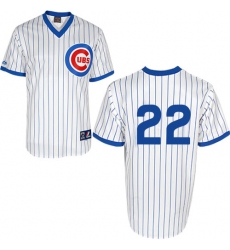 Men's Majestic Chicago Cubs #22 Jason Heyward Replica White 1988 Turn Back The Clock Cool Base MLB Jersey