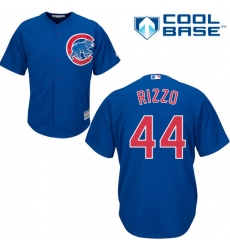 Women's Majestic Chicago Cubs #44 Anthony Rizzo Replica Royal Blue Alternate MLB Jersey