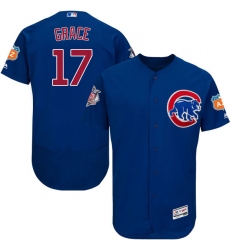 Men's Majestic Chicago Cubs #17 Mark Grace Royal Blue Alternate Flex Base Authentic Collection MLB Jersey