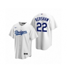 Men's Los Angeles Dodgers #22 Clayton Kershaw Nike White Replica Home Jersey