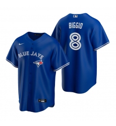 Men's Nike Toronto Blue Jays #12 Roberto Alomar Royal Authentic Cooperstown Collection Stitched Baseball Jersey