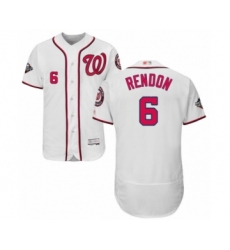 Men's Washington Nationals #6 Anthony Rendon White Home Flex Base Authentic Collection 2019 World Series Bound Baseball Jersey