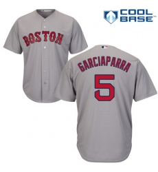 Youth Majestic Boston Red Sox #5 Nomar Garciaparra Authentic Grey Road Cool Base MLB Jersey