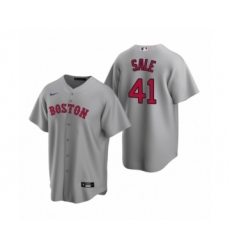 Women's Boston Red Sox #41 Chris Sale Nike Gray Replica Road Jersey